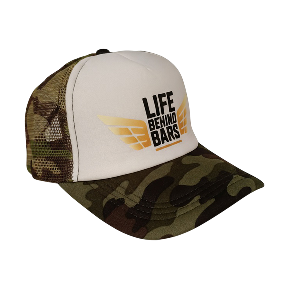 Basic Trucker Cap Camo/White
