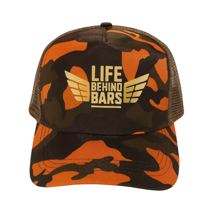 Basic Trucker Cap Orange/Camo