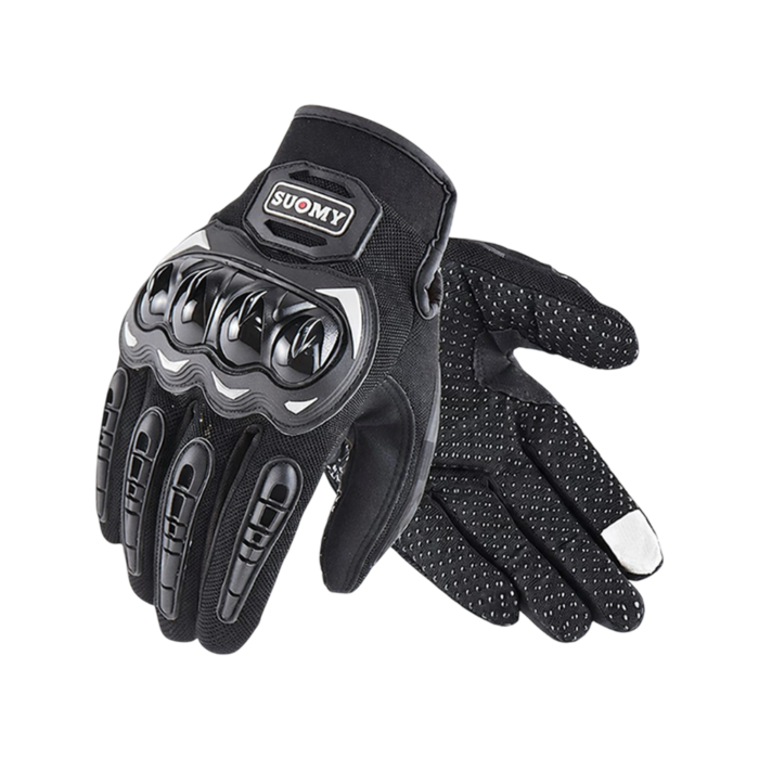 Suomy Motocross Gloves Breathable Fabric Black