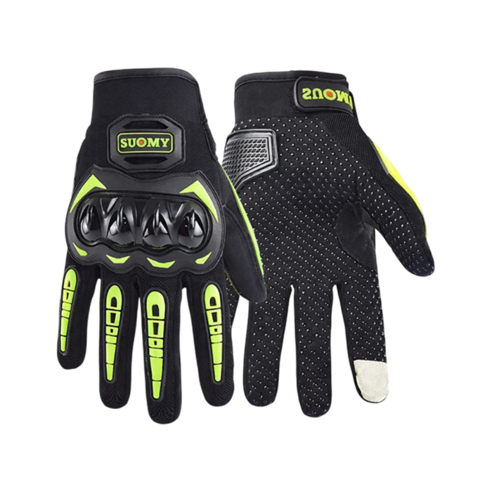 Suomy Motocross Gloves - Breathable Fabric Green