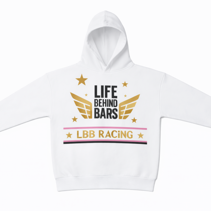 Retro Racing Hoodie/White