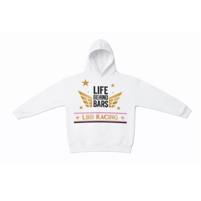 Retro Racing Hoodie/White