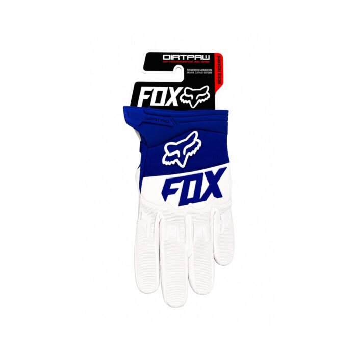 Motorcross gloves,  Blue/White