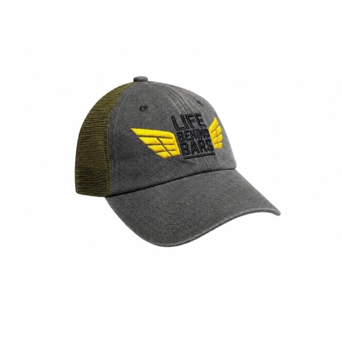 Distressed Vintage Trucker Cap Black/Green