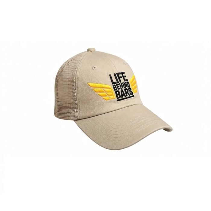Distressed Vintage Trucker Cap/Beige
