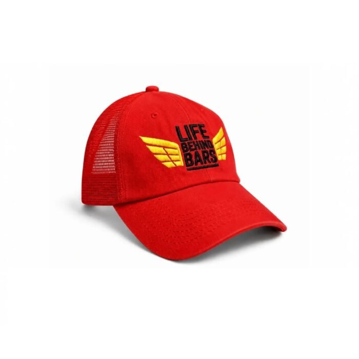 Distressed Vintage Trucker Cap/Red