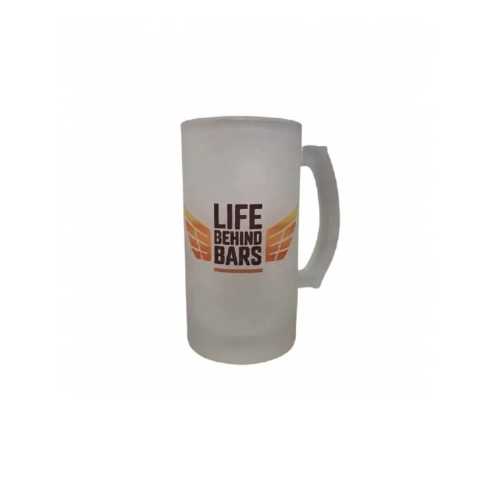 Frosted Logo Beer Glass