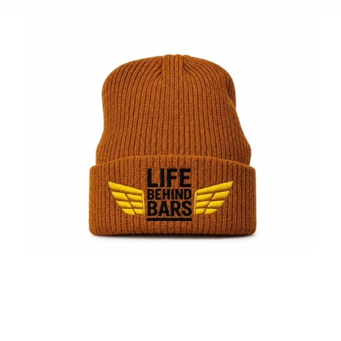 Knitted Acrylic Beanie / Coffee