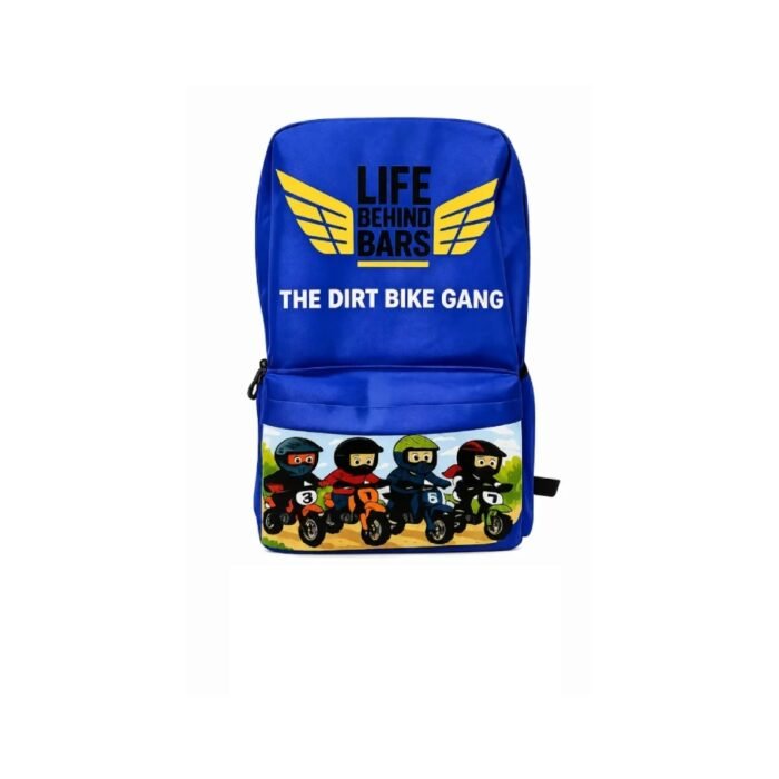 The Dirt Bike Gang Backpack/Blue