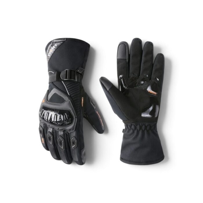Ladies motorcycle gloves, black